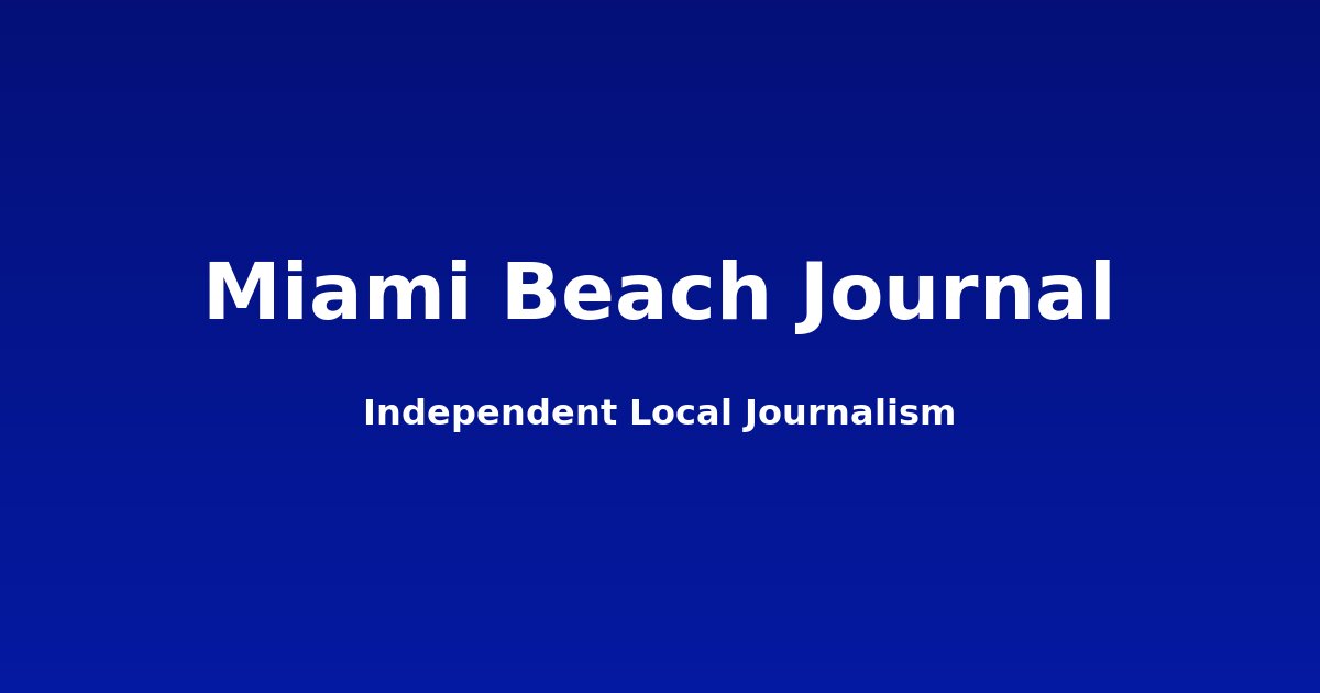 Miami Beach to Review Ninth Budget Amendment for Fiscal 2025