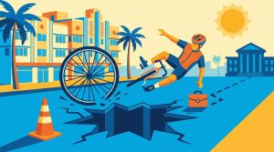 Miami Beach Cyclist Sues City Over Pothole Injury Near 17th Street