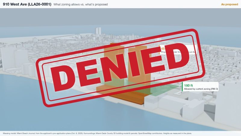 City Tells Southgate Towers Owner Its West Avenue Site Doesn't Qualify for Live Local