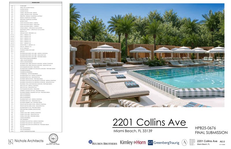 W Hotel Seeks HPB Approval for Major Beach Club Expansion
