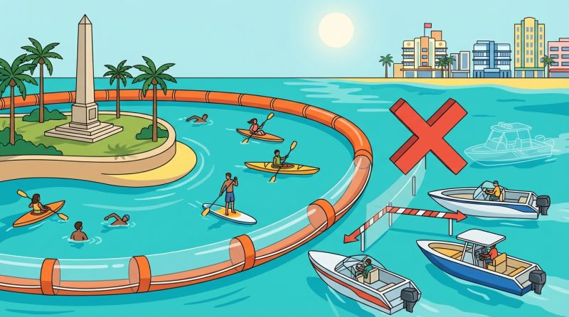 Monument Island Gets Swim-Only Lifeline as Miami Beach Moves to Ban Motorboats from Popular Biscayne Bay Destination