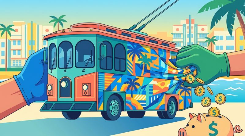 Miami Beach Eyes Full Trolley Wraps and New Ad Contract to Squeeze More Revenue from Idle Fleet