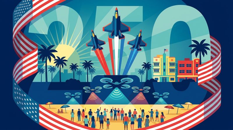 Miami Beach Kicks Off America 250 with Thunderbirds, Drones, and a Weekend Full of Free Events