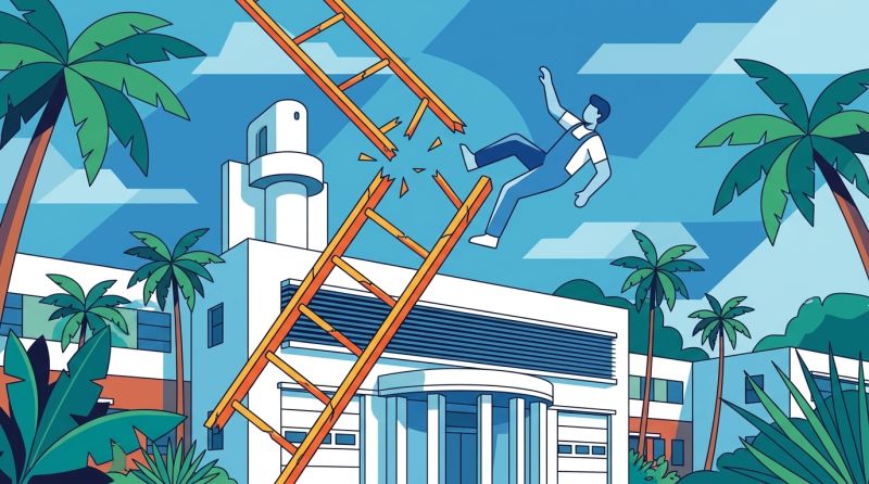 Worker Falls 16 Feet at Miami Beach Fire Station After City Provides Broken Ladder
