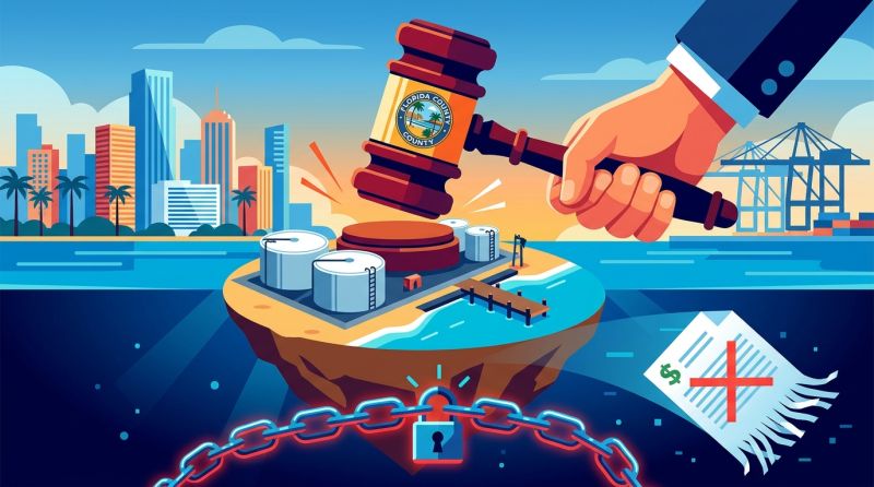 After the $400 Million Deal Died, Miami-Dade Votes to Seize Fisher Island's Fuel Terminal by Eminent Domain