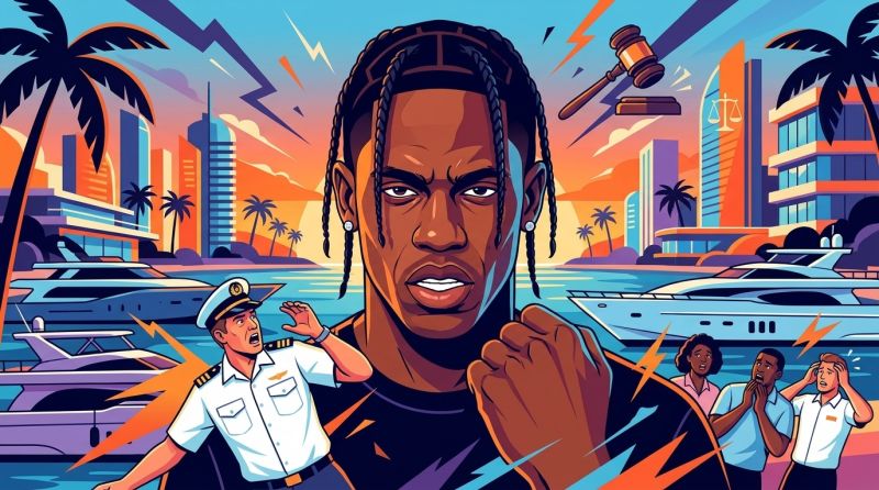 Travis Scott Sued for Assault and False Imprisonment After Alleged Violent Meltdown at Miami Beach Marina