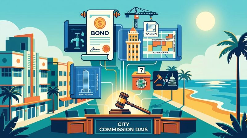 What's on the Agenda: Miami Beach City Commission, July 22 — Flood Bonds and Big Zoning Votes Before the Recess