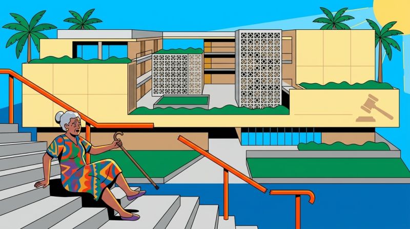 Elderly Woman Sues Miami Beach Housing Authority-Linked Senior Complex After Stairway Fall