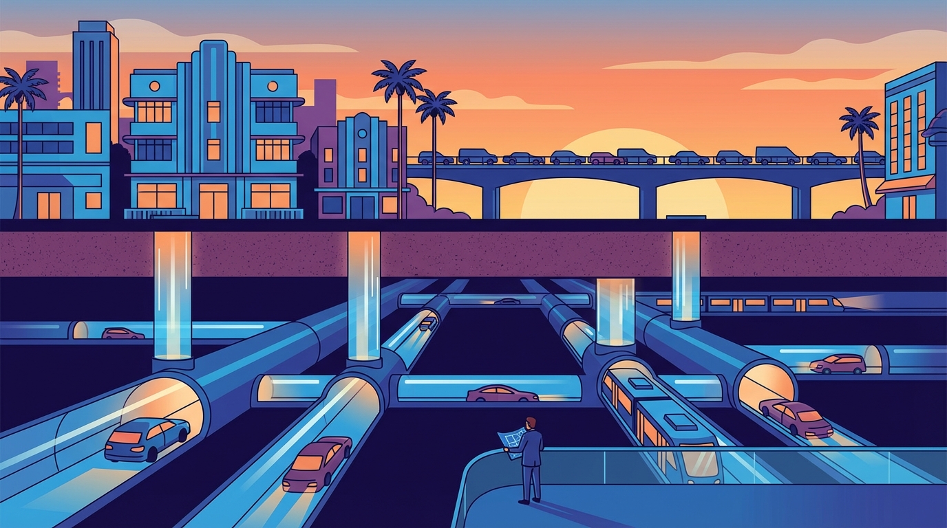 Miami Beach Eyes Underground Tunnel Network to Combat Chronic Traffic Gridlock
